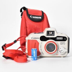 Canon Sure Shot WP-1 Waterproof 35mm Camera with 32mm f/3.5 Lens w/Canon Bag